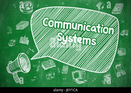 Kommunikationssysteme - Business-Konzept. Stockfoto