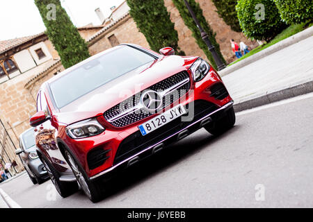 Mercedes-Benz GLC 220 Coupe in den Straßen von Salamanca Stockfoto