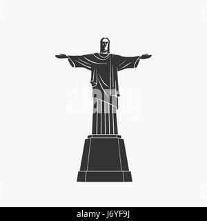 Statue des brasilianischen Vektor-illustration Stock Vektor