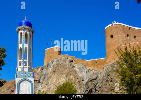 Oman Muscat Al Khor Moschee am Fuße des Al-Mirani Fort in der Nähe des Königspalastes Stockfoto