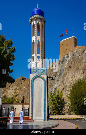 Oman Muscat Al Khor Moschee am Fuße des Al-Mirani Fort in der Nähe des Königspalastes Stockfoto