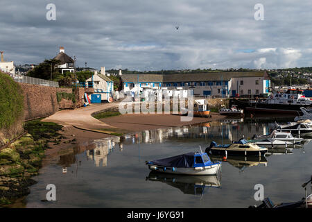 Paignton Inner harbour in Torbay der Geburtsort von Agatha Christie, Grande-Bretagne, groß, Großbritannien, Hotel, Hotels, Inglaterra, Gasthaus, Gasthöfe, Inseln Stockfoto