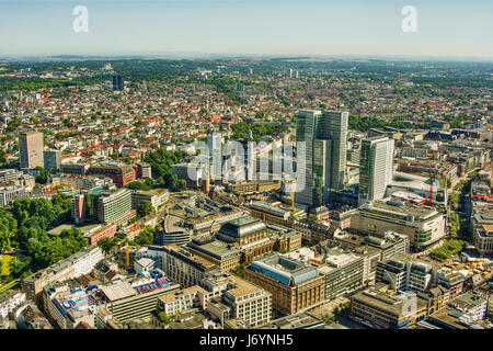 Skyline, Frankfurt am Main, Hessen, Deutschland Stockfoto