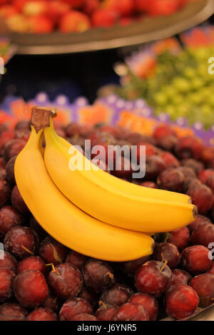 Bauern Markt Bananen Stockfoto