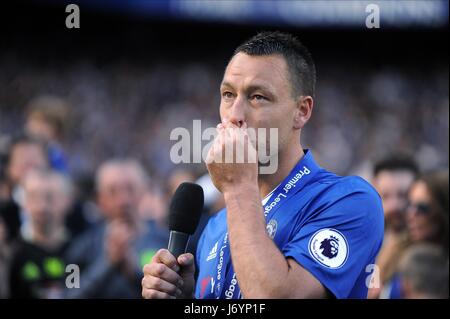 JOHN TERRY von CHELSEA macht ein CHELSEA V SUNDERLAND STAMFORD BRIDGE Stadion LONDON ENGLAND 21. Mai 2017 Stockfoto