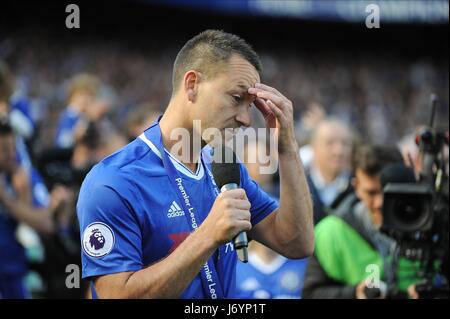 JOHN TERRY von CHELSEA macht ein CHELSEA V SUNDERLAND STAMFORD BRIDGE Stadion LONDON ENGLAND 21. Mai 2017 Stockfoto