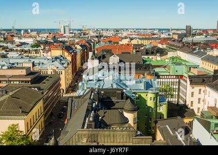 Skyline der Stadt, Helsinki, Finnland Stockfoto