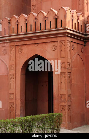 Nizza dekoriert Roten Fort in Delhi in Indien Stockfoto