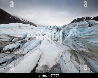 Svinafellsjokull Gletscher, Hornafjördur, Island Stockfoto