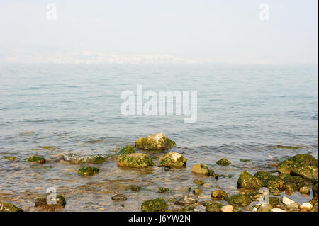 See Genezareth (Kinneret), der größte Süßwassersee in Israel Stockfoto