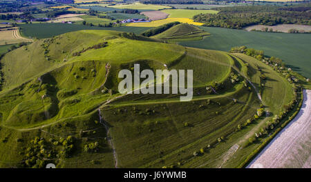 Cley Hill Eisenzeit Wallburg in der Nähe von Warminster, Wiltshire, UK Stockfoto