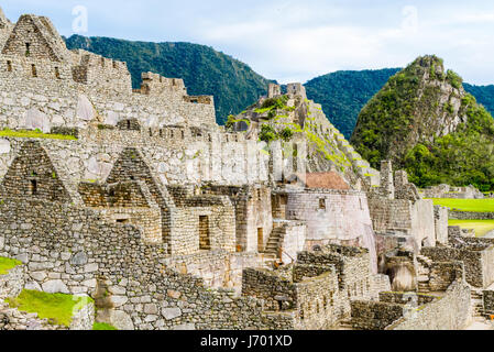 Machu Picchu, Inka-Ruinen in den peruanischen Anden in Cuzco Peru Stockfoto