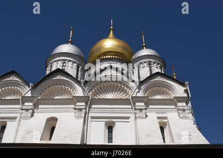 Russland: die Kathedrale des Erzengels gewidmet eine russisch-orthodoxe Kirche der Erzengel Michael auf dem Domplatz des Moskauer Kremls Stockfoto