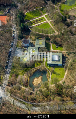 Museumsplatz Center Park Josef Albers-Strasse, Bottrop, Ruhrgebiet, Nordrhein-Westfalen, Deutschland, Museum Center Square Park Josef-Albers-Straße, Stockfoto