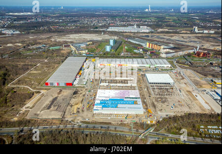 AMAZON Logistik Center Dortmund neben Decathlon, Dortmund, Ruhr Area, North Rhine-Westphalia, Germany, AMAZON Logistik Center Dortmund, Neben Decat Stockfoto