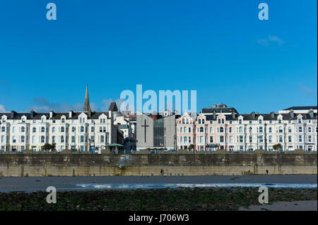 Douglas Promenade vom Strand gesehen Stockfoto