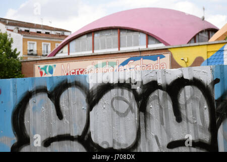 Mercado De La Cebada, Madrid, Spanien Stockfoto