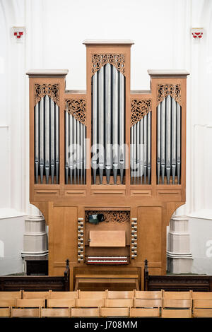 Orgel in der Kirche Stockfoto