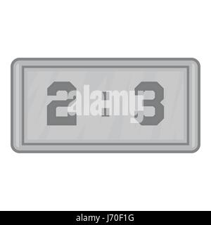 Fußball-Partitur-Symbol, schwarz Stil Monochrom Stock Vektor