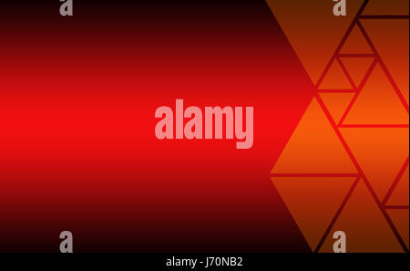 abstrakte rotem Dreieck Design Stockfoto