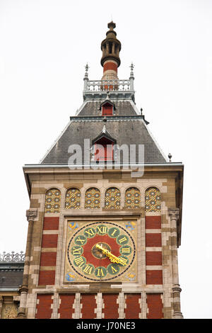 Westerkerk Kirche Turm in Amsterdam Stockfoto