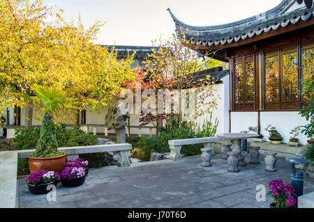 Dunedin, Neuseeland - Mai 3,2016: Die chinesischen Garten Dunedin in Neuseeland. Stockfoto