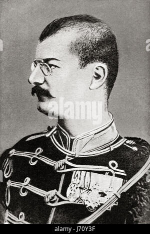 Alexander ich oder Aleksandar Obrenović, 1876 – 1903.  König von Serbien.  Hutchinson Geschichte der Nationen veröffentlichte 1915. Stockfoto