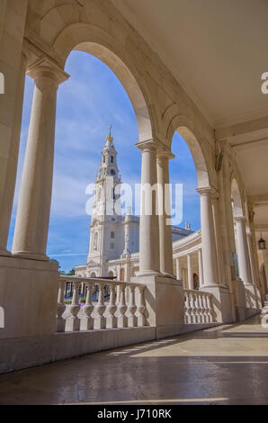 Heiligtum von Fatima in Portugal, Basilika Antiga Stockfoto