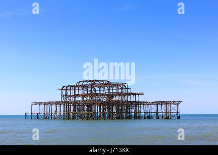 West-Pier von Brighton, Brighton, East Sussex, UK Stockfoto