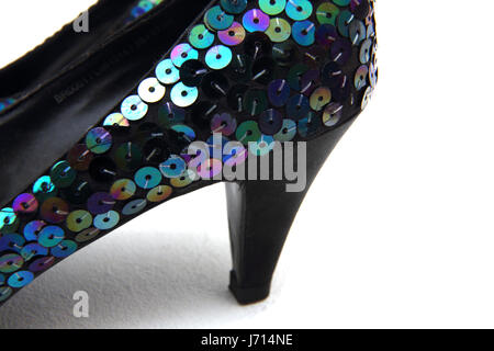 Dolcis Sequinned High Heel Schuh Stockfoto