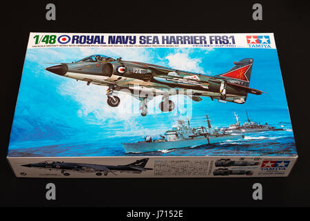 Harrier Jump Jet Modell Flugzeugteile Stockfoto