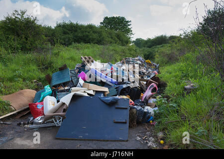 Illegale Fly-Kipp charaktervollen Nähe Landschaftspark Stockfoto