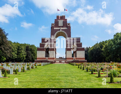 Die Thiepval-Denkmal, das fehlt an der Somme, Thiepval, Frankreich Stockfoto