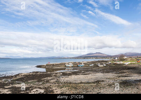 Broadford Hafen auf der Insel Skye in Schottland. Stockfoto