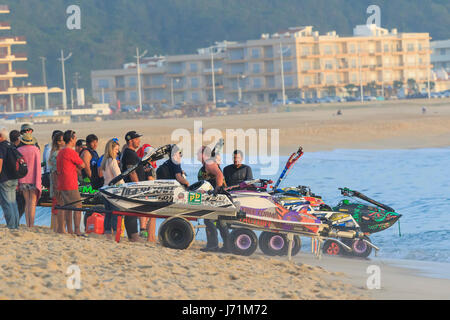 Nazare, Portugal. 21. Mai 2017. Welt und European Champioship Jetski Freeride, Nazare, Portugal, kann 2017 Credit: Eduardo Barrento/Alamy Live News Stockfoto