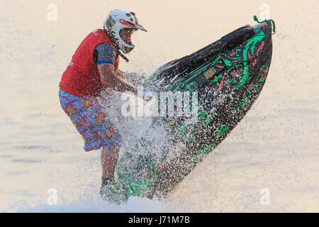 Nazare, Portugal. 21. Mai 2017. Welt und European Champioship Jetski Freeride, Nazare, Portugal, kann 2017 Credit: Eduardo Barrento/Alamy Live News Stockfoto