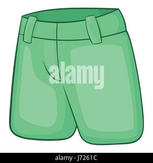 Klassische Herren shorts Cartoon-Stil-Ikone Stock Vektor