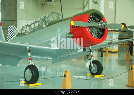 North American SNJ-4 Texaner, Evergreen Aviation and Space Museum, McMinnville, Oregon Stockfoto