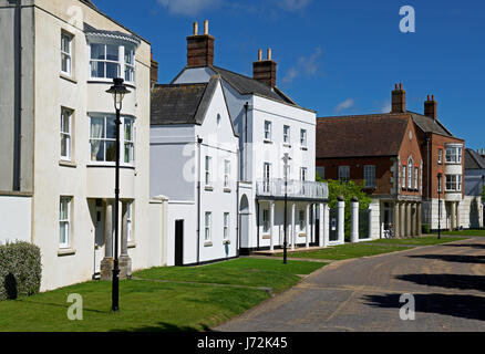 Straße in Verkehrssysteme, in der Nähe von Dorchester, Dorset, England UK Stockfoto