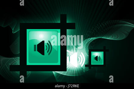 Musik Lautsprecher Symbol Lautsprecher Tasten Schlüssel Piktogramm Symbol Piktogramm Handel Stockfoto
