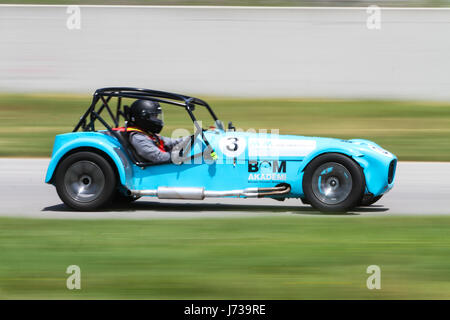 KOCAELI, Türkei - 14. Mai 2017: Caterham Auto beim türkischen Caterham Super 7 Cup konkurrieren. Stockfoto