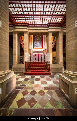 Das Teatro Juarez ist eines der am meisten architektonischen atemberaubende Gebäude in Guanajuato. Stockfoto