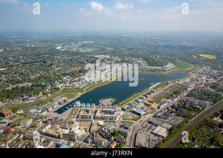 PhoenixSee Dortmund, Stausee, Emscher River, ehemaligen Hüttenwerk Westfalen, Phoenix-Ost, Dortmund-Hörde, Dortmund, Ruhrgebiet, Nordrhein-Westp Stockfoto