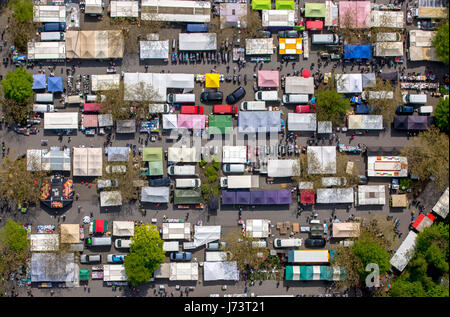 Flohmarkt an der Universität Dortmund, Schnäppchenmarkt, secondhand-Markt, Dortmund, Ruhr und Umgebung, Nordrhein-Westfalen, Deutschland, Flohmarkt einer der Stockfoto