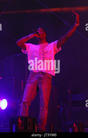 Coachella 2017 - Woche 2 - Tag 1 - Performances Mitwirkende: Travis Scott wo: Indio, Kalifornien, Vereinigte Staaten, wann: 21. April 2017 Credit: WENN.com Stockfoto