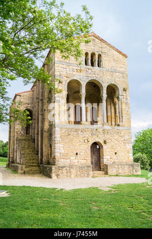 Pre-romanische Kirche Santa Maria del Naranco, 9.. Jahrhundert, Oviedo, Asturien, Spanien Stockfoto