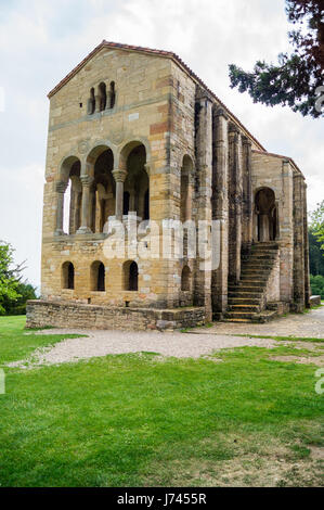 Pre-romanische Kirche Santa Maria del Naranco, 9.. Jahrhundert, Oviedo, Asturien, Spanien Stockfoto