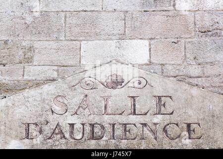Gerichtssaal in Französisch, Frankreich Stockfoto