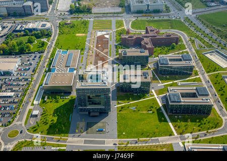 ThyssenKrupp Quartier, Thyssenkrupp Industrial Solutions AG, ThyssenKrupp Systems & Services GmbH, ThyssenKrupp Hauptquartier, Essen, Essen, Ruhrgebiet, Stockfoto