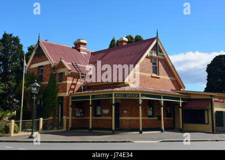 Evandale Postamt in der historischen Stadt von Evandale, in der Nähe von Launceston, im nördlichen Tasmanien, Australien Stockfoto